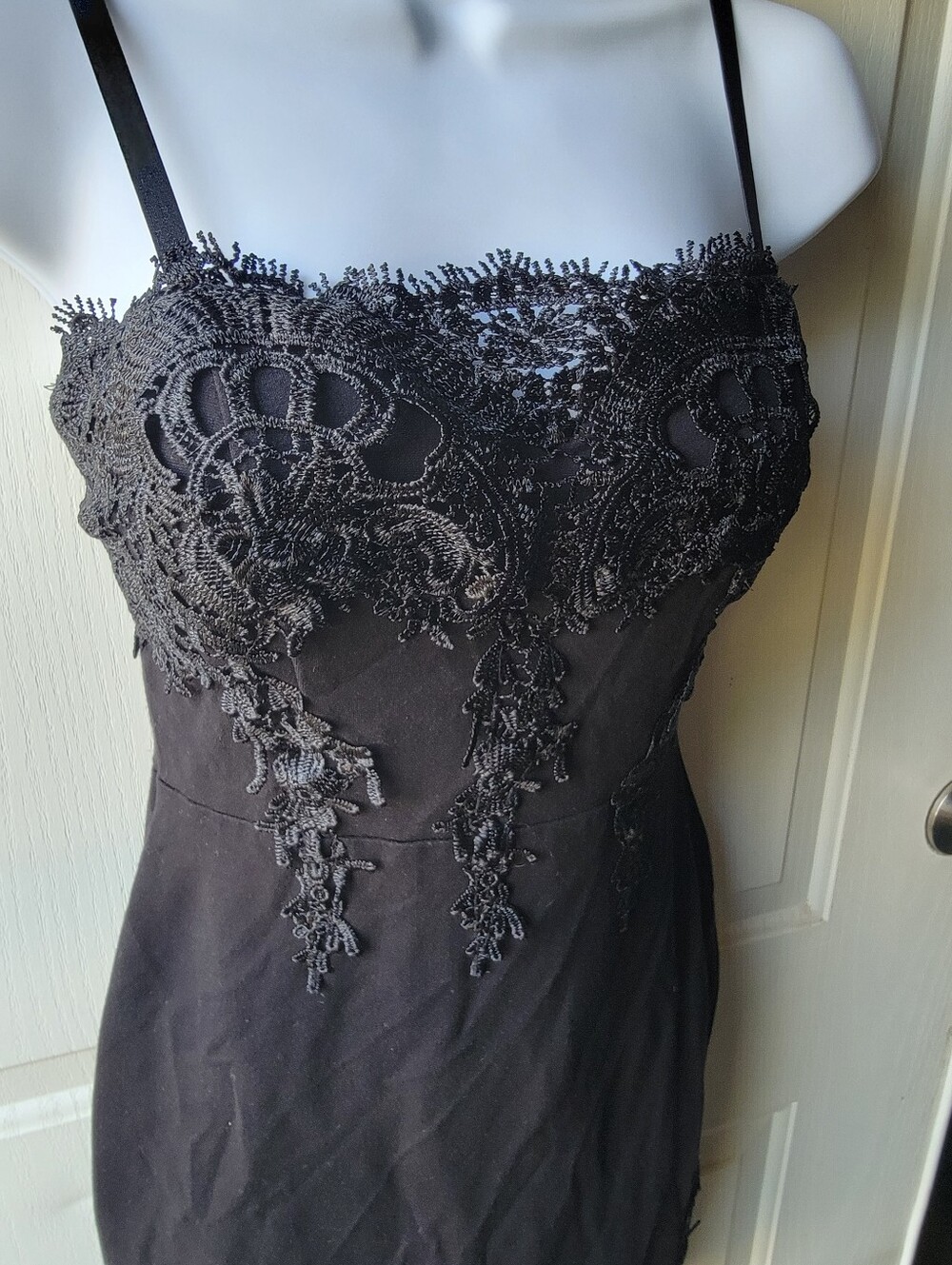 Haute Monde Sexy Black Lace Mini Dress Size Small